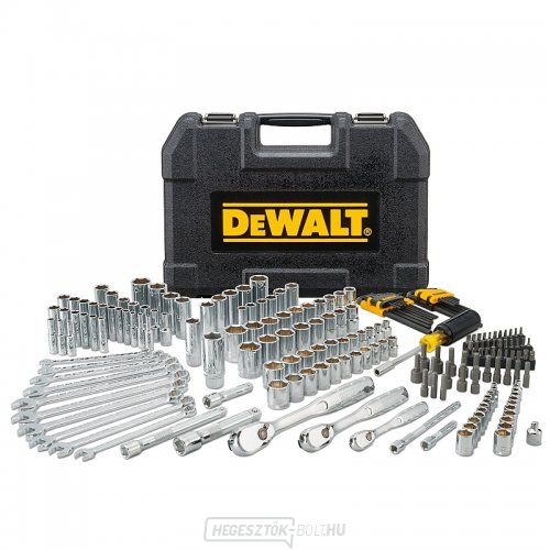 205 darabos készlet 1/4", 3/8" és 1/2" DeWALT DWMT81534-1 dugókulcsokból és tartozékokból