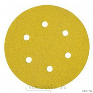 Tépőzáras csiszolókorong K80 150mm excentrikus csiszolókhoz 10db DeWALT DT3123 Tépőzáras csiszolókorong K80 150mm excentrikus csiszolókhoz 10db DeWALT DT3123 gallery main image