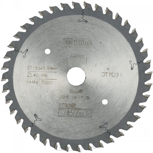 Fűrészlap 165x20mm, 40 fog, DeWALT DT1091 akkumulátoros fűrészhez