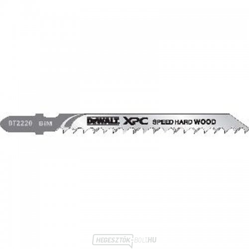 Fűrészlap keményfához és műanyaghoz 60mm-ig gyors vágás szúrófűrészhez 100mm 3db DeWALT DT2220