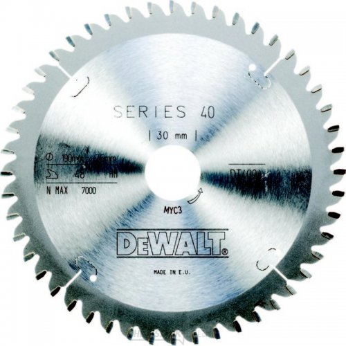 Fűrészlap 190x30mm 48z TCG -5° DeWALT DT4094