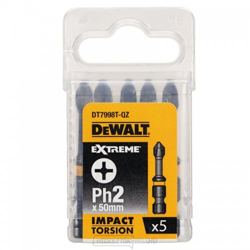 Ph2x50mm 5db DeWALT DT7998T torziós bit készlet Ph2x50mm DeWALT DT7998T
