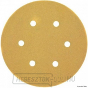 Tépőzáras csiszolókorong K120 6 lyukú 150mm excentrikus köszörűhöz 25db DeWALT DT3135 Tépőzáras csiszolókorong K120 6 lyukú 150mm excentrikus köszörűhöz 25db DeWALT DT3135 gallery main image