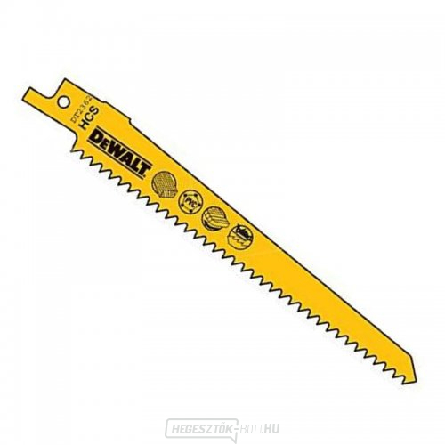 Fűrészlapok fához és műanyaghoz finom, gyors ívű vágás kardfűrészhez 152mm 5db DeWALT DT2362