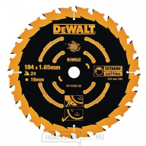 Fűrészlap 184x16mm 24z ATB 18° DeWALT DT10302 DT10302