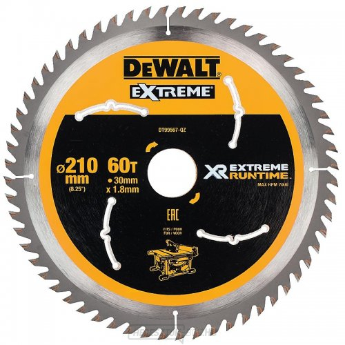 Fűrészlap 210x30mm 60z DeWALT FLEXVOLT DT99567 DeWALT FLEXVOLT DT99567