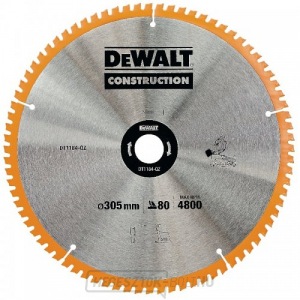 Fűrészlap 305x30mm 80z ATB -5° DeWALT DT1184 gallery main image