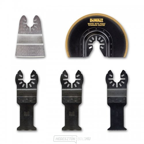 5 darabos pengekészlet fa, szögelt fa, gipszkarton és PVC vágásához DeWALT DT20715