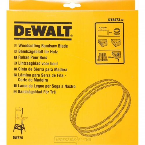 Fűrészlap DW876 fához és műanyaghoz egyenes vágás 16mm DeWALT DT8473