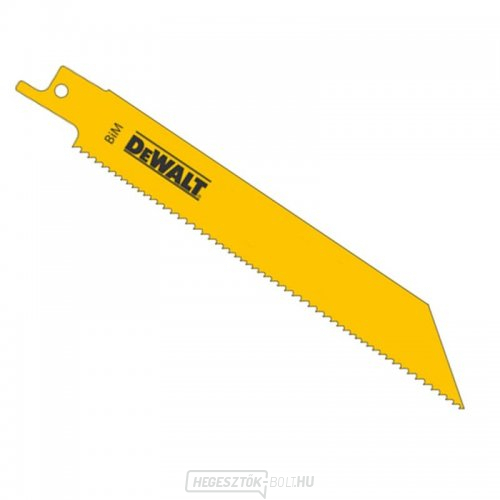 Fűrészlapok szöges fához, acéllemezekhez, csövekhez, alu profilokhoz, kardfűrészhez 225mm 100db DeWALT DT2400