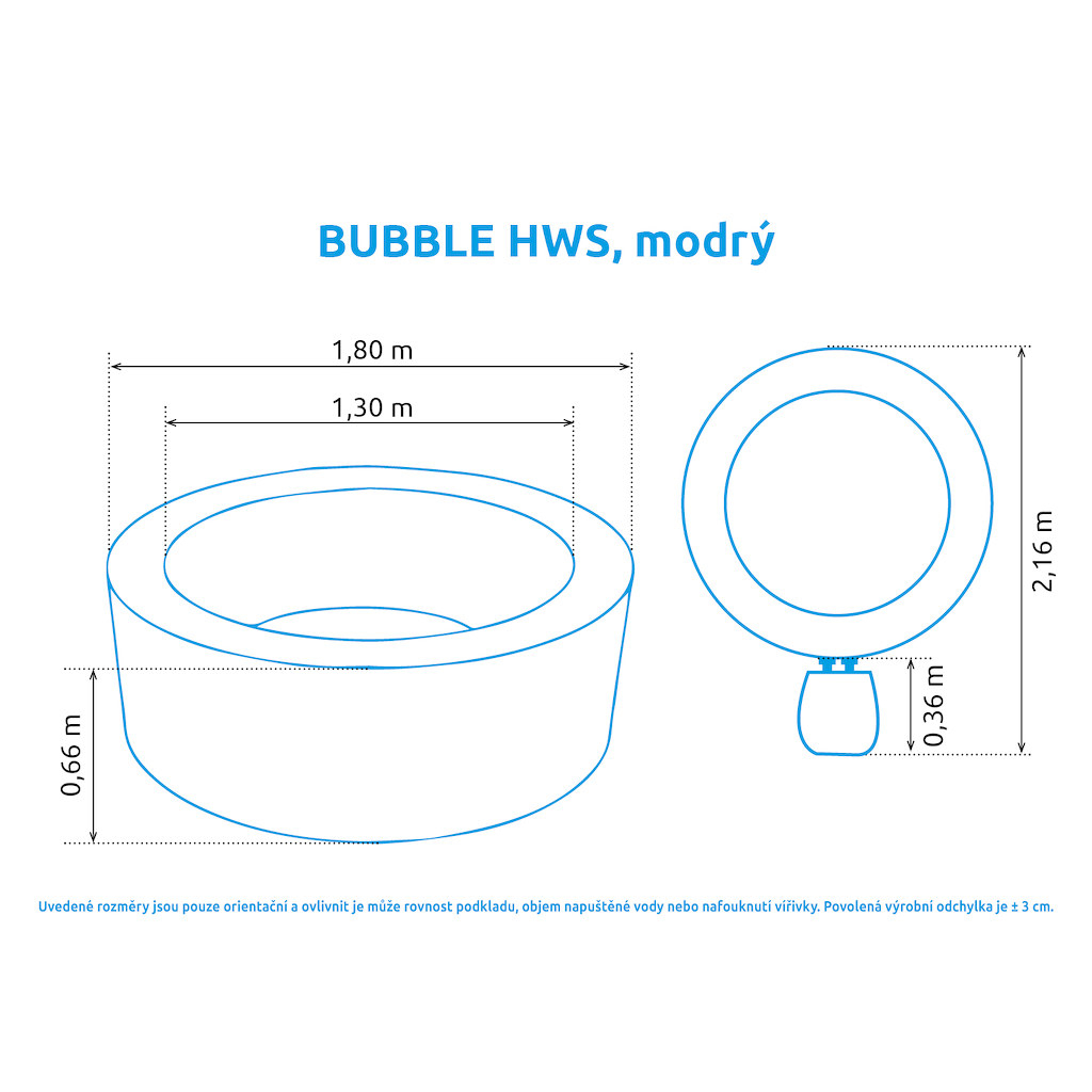 Whirlpool felfújható medence Pure Spa - Bubble HWS - kék - Intex 28486EX Előnézet 