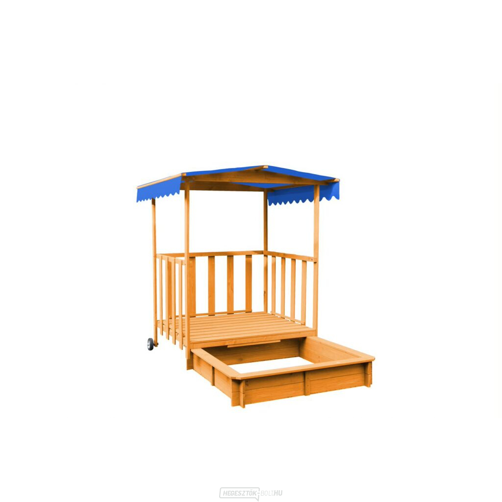 Homokozó pavilonnal