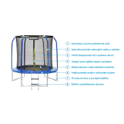 Trambulin Marimex Standard 183 cm + belső védőháló + INGYENES lépcsőfokok Előnézet 