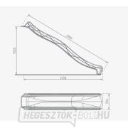 Csúszda vízcsatlakozással zöld 2,9 m Csúszda vízcsatlakozással zöld 2,9 m náhled
