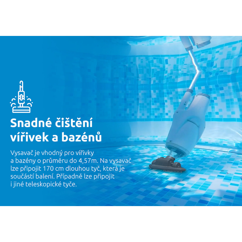 Porszívó pezsgőfürdőhöz ProSpa Vac MW02 Aku szett Előnézet 