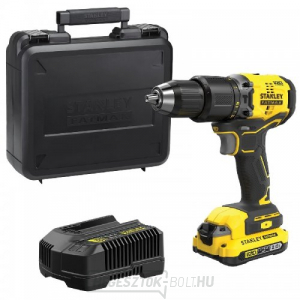 Akkumulátoros ütvefúró V20 18V 1x2,0Ah Stanley FatMax SFMCD715D1K Akkumulátoros ütvefúró V20 18V 1x2,0Ah Stanley FatMax SFMCD715D1K gallery main image