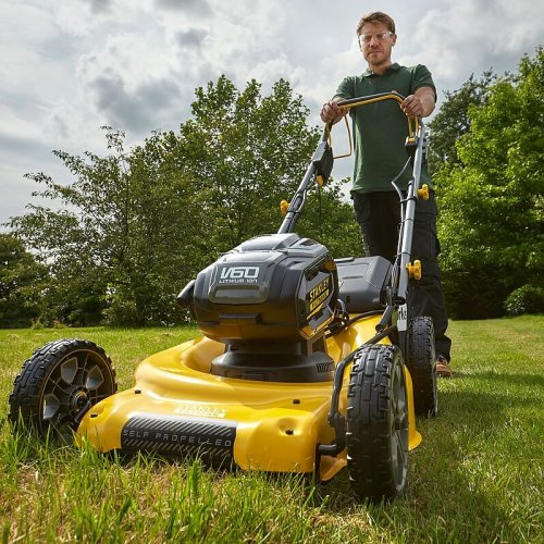 V60 akkumulátoros fűnyíró akkumulátor nélkül Stanley FatMax SFMCMS2653B Előnézet 