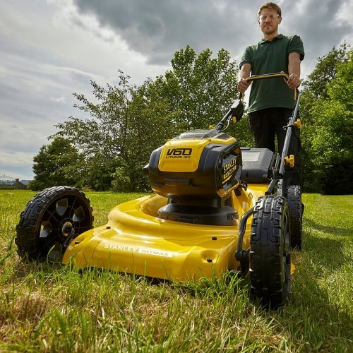 V60 akkumulátoros fűnyíró akkumulátor nélkül Stanley FatMax SFMCMW2653B Előnézet 