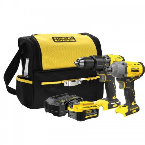 Stanley FatMax SFMCK217M1S V20 18V 1x4.0Ah szénmentes akkumulátoros szerszámkombikészlet V20 18V 1x4.0Ah