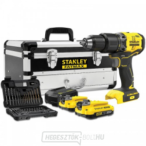 Akkumulátoros ütvefúró V20 18V 2x2,0Ah, tartozékok Stanley FatMax SFMCD715D2F Akkumulátoros ütvefúró V20 18V 2x2,0Ah, tartozékok Stanley FatMax SFMCD715D2F gallery main image