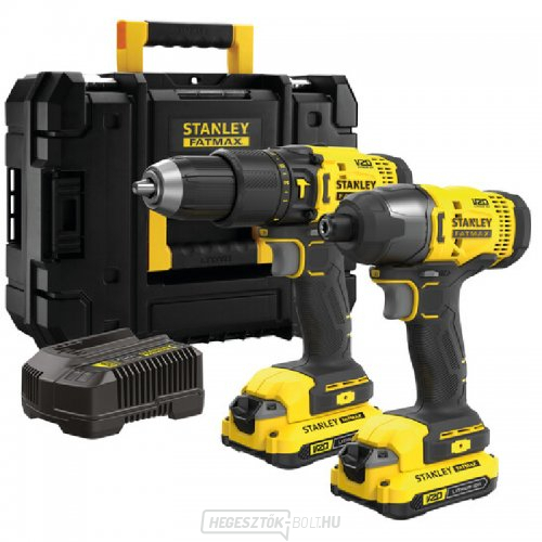 Combo szerszámkészlet V20 18V 2x2,0Ah Stanley FatMax SFMCK465D2T