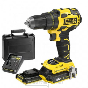 18V 2x2,0Ah Stanley FatMax FMC607D2 akkumulátoros kétsebességes fúrógép 18V 2x2,0 Ah