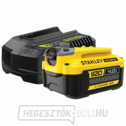 Akkumulátor V20 18V 4,0Ah és töltő Stanley FatMax SFMCB14M1 Akkumulátor V20 18V 4,0Ah és töltő Stanley FatMax SFMCB14M1 gallery main image