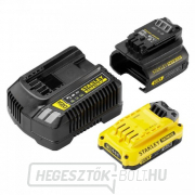 Akkumulátor V20 18V 2,0Ah és töltő 2A Stanley FatMax SFMCB121D1 Akkumulátor V20 18V 2,0Ah és töltő 2A Stanley FatMax SFMCB121D1 gallery main image