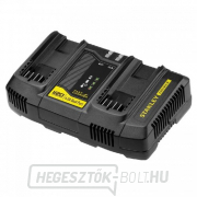Stanley FatMax SFMCB24 V20 18V két portos akkumulátortöltő Stanley FatMax SFMCB24 V20 18V két portos akkumulátortöltő gallery main image