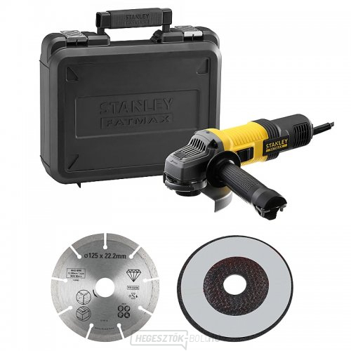 Sarokcsiszoló 125 mm-es tárcsák Stanley FatMax FMEG220KA