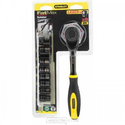 3/8" 9 darabos FatMax dugókulcskészlet racsnival STANLEY ROTATOR 0-94-606