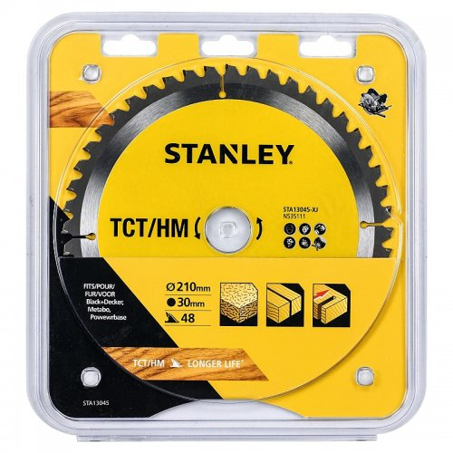 TCT/HM keresztvágó fűrészlap 210 x 30 mm, 48 fog Stanley STA13045