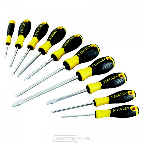 10 darabos, nélkülözhetetlen Stanley csavarhúzó készlet STHT0-60211