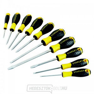 10 darabos, nélkülözhetetlen Stanley csavarhúzó készlet STHT0-60211 10 darabos, nélkülözhetetlen Stanley csavarhúzó készlet STHT0-60211 gallery main image