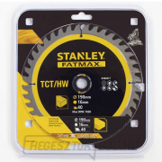 TCT/HM keresztvágó fűrészlap 190 x 16 x 1 mm, 40 fog Stanley STA13365 TCT/HM keresztvágó fűrészlap 190 x 16 x 1 mm, 40 fog Stanley STA13365 gallery main image