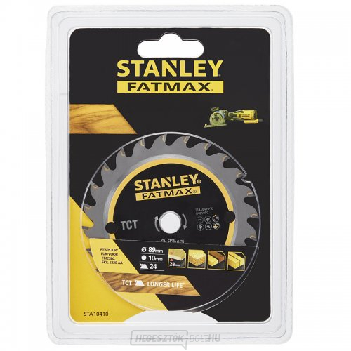 Fűrészlap TCT 89 x 10 mm, 24 fog Stanley STA10410