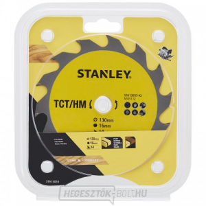 Fűrészlap TCT/HM hosszirányú vágásokhoz 130 x 16 mm, 14 fog Stanley STA13055
