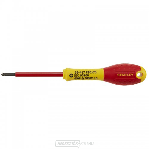Pozidriv szigetelt csavarhúzó Pz0x75mm Stanley FatMax 1-65-417