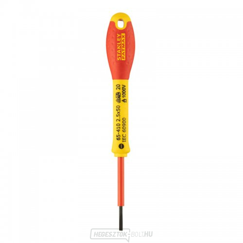 Csavarhúzó FATMAX szigetelt 1000V 2,5x50 Stanley 0-65-410 Csavarhúzó FATMAX szigetelt 1000V 2,5x50 Stanley 0-65-410 gallery main image