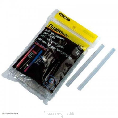 Forró olvadék ragasztó rúd 7x101mm 24db Stanley 1-GS10DT
