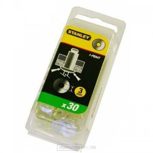 Alumínium szegecs alátétek 5mm-es szegecsekhez 30db Stanley 1-PBA6T