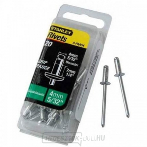 Alumínium szegecsek 3x3mm 25db Stanley 1-PAA42T Alumínium szegecsek 3x3mm 25db Stanley 1-PAA42T gallery main image