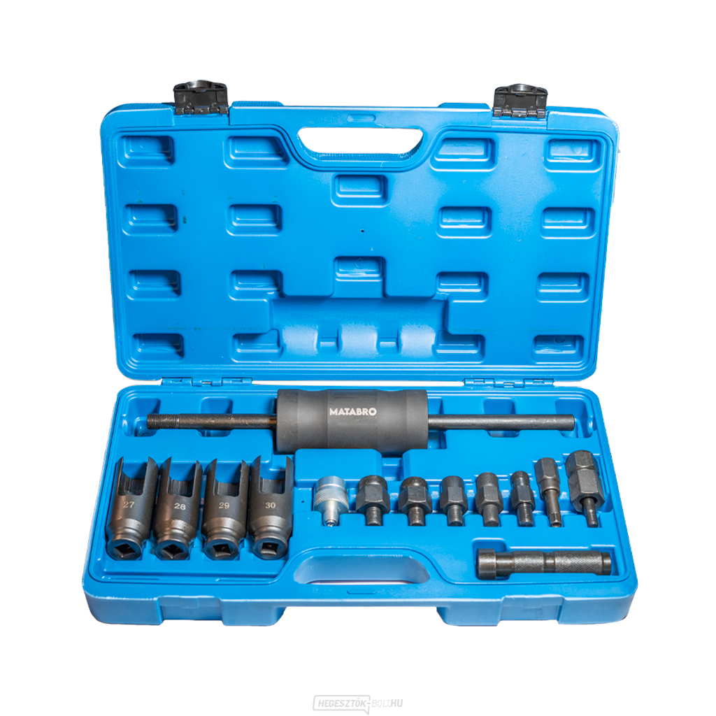 Matabro MB-01-B3022, Injektor lehúzó, injektor eltávolító készlet kalapáccsal 14db