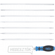 BGS 2326, Csavarhúzó készlet cserélhető pengével | T-profil (Torx-hoz)/T-profil (Torx Plus-hoz) furattal | 8 darabos Előnézet 