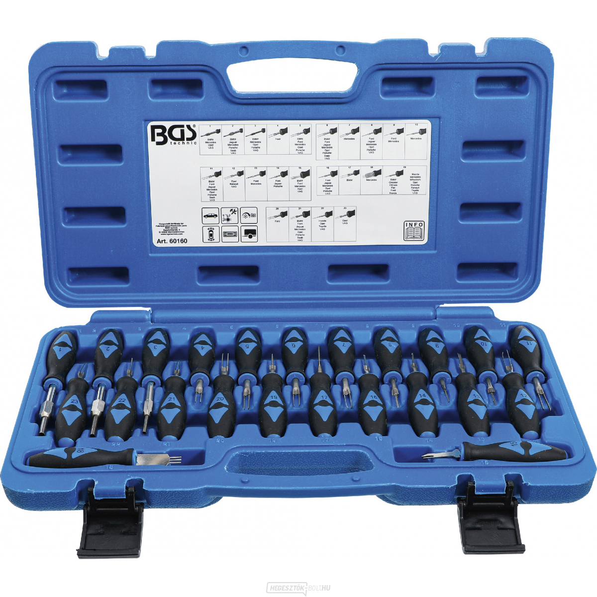 Szerszámkészlet a csatlakozók feloldásához | 23 darabos, BGS 60160 Szerszámkészlet a csatlakozók feloldásához | 23 darabos, BGS 60160 gallery main image