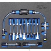 Készlet az alacsony nyomású dízelkör légtelenítéséhez | 12 darabos BGS 8819 Készlet az alacsony nyomású dízelkör légtelenítéséhez | 12 darabos BGS 8819 gallery main image