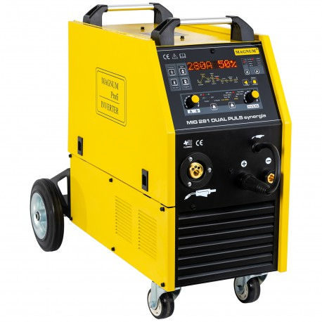 MIG hegesztő inverter | MIG 281 Dual Pulse Synergy | 280A/60% | égő 24/3m + kábelek