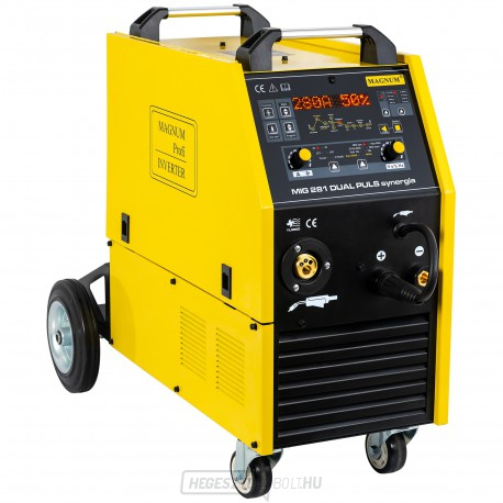 MIG hegesztő inverter | MIG 281 Dual Pulse Synergy | 280A/60% | égő 24/3m + kábelek