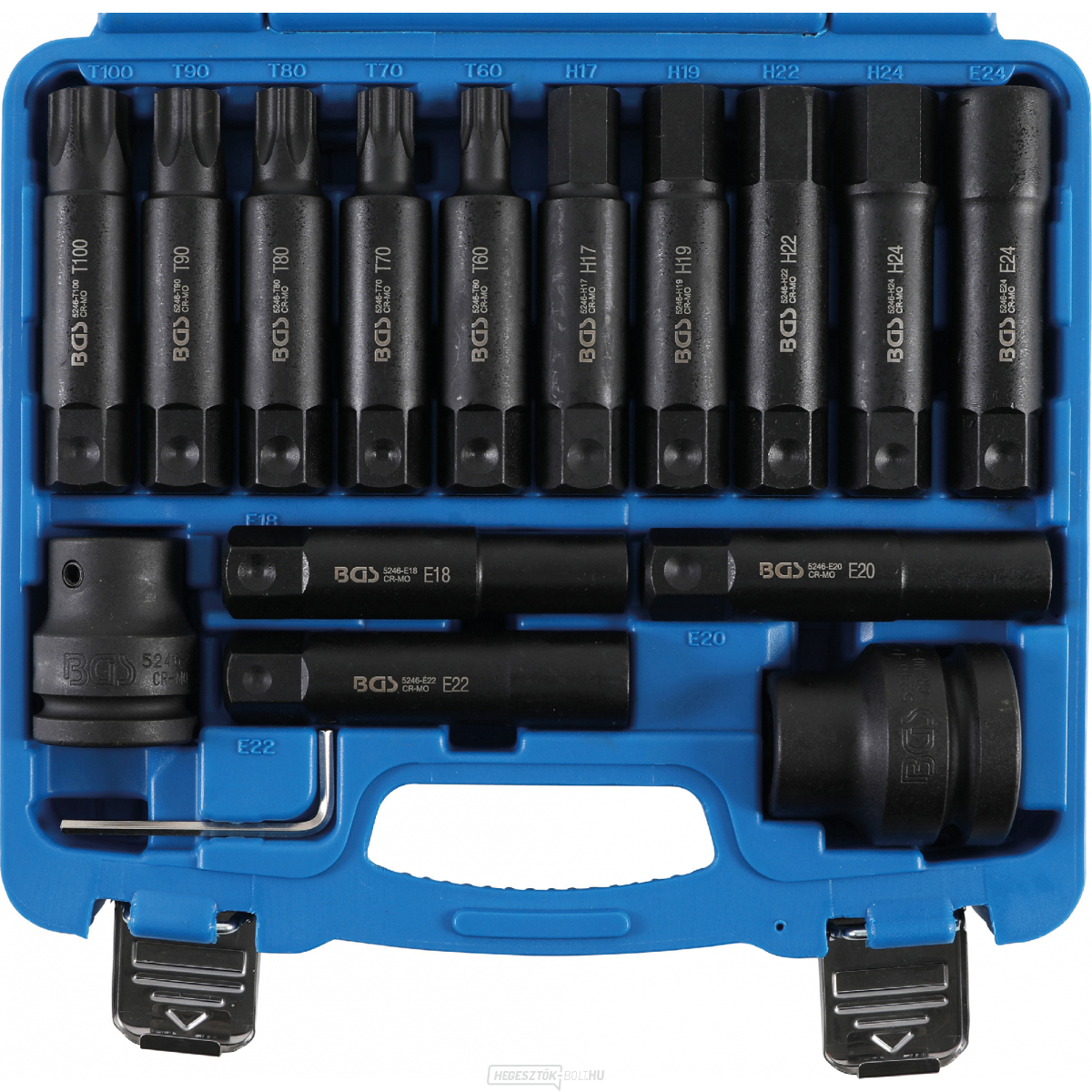 Teherautó bitkészlet | 20mm (3/4") + 25mm (1") | 16 darabos BGS 5246