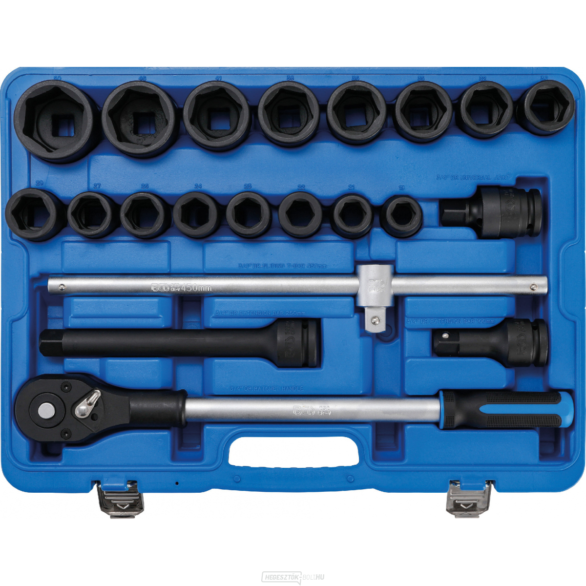 Hálózati csatlakozókészlet | 20 mm (3/4") | 21 darabos BGS 5258